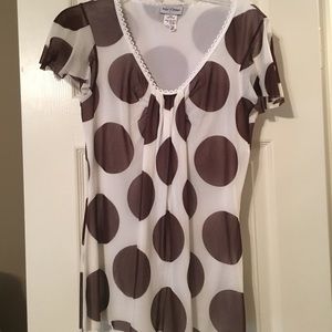 Light weight polka dot shirt